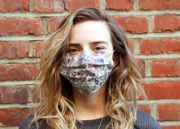 Face mask made with Liberty Print Lawn - Pack of two - Lucky Dip Blues