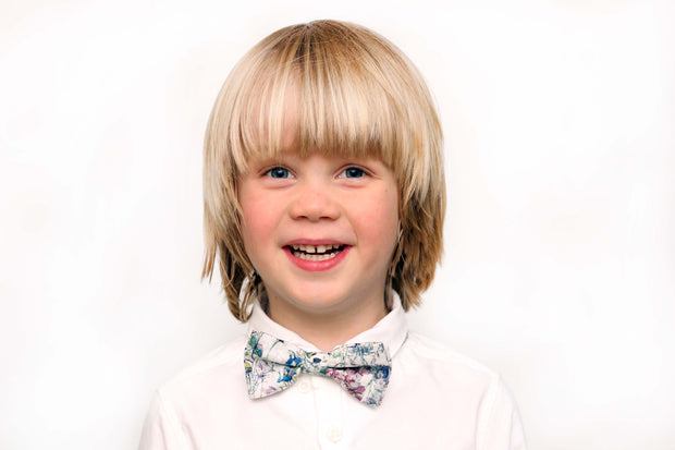 Daddy and Me Bow tie made with Liberty Print Fabric