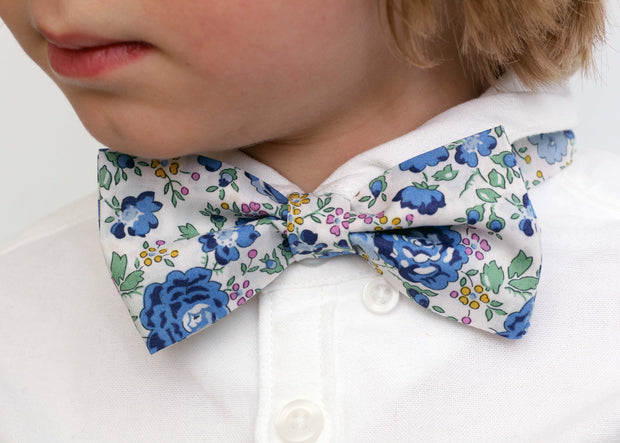 Daddy and Me Bow tie made with Liberty Print Fabric