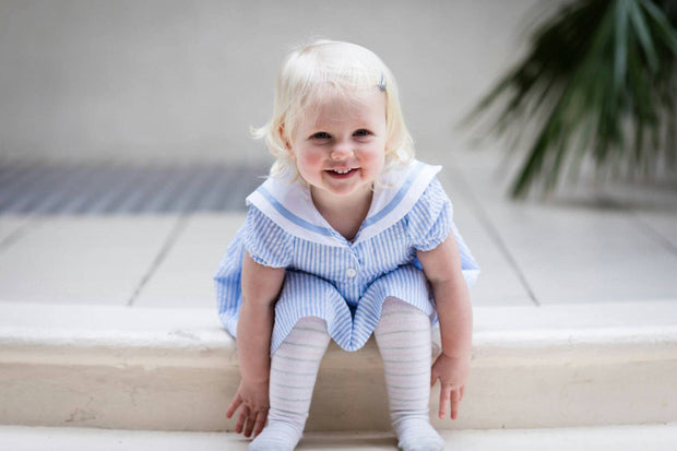 sailor dress baby girls christening 