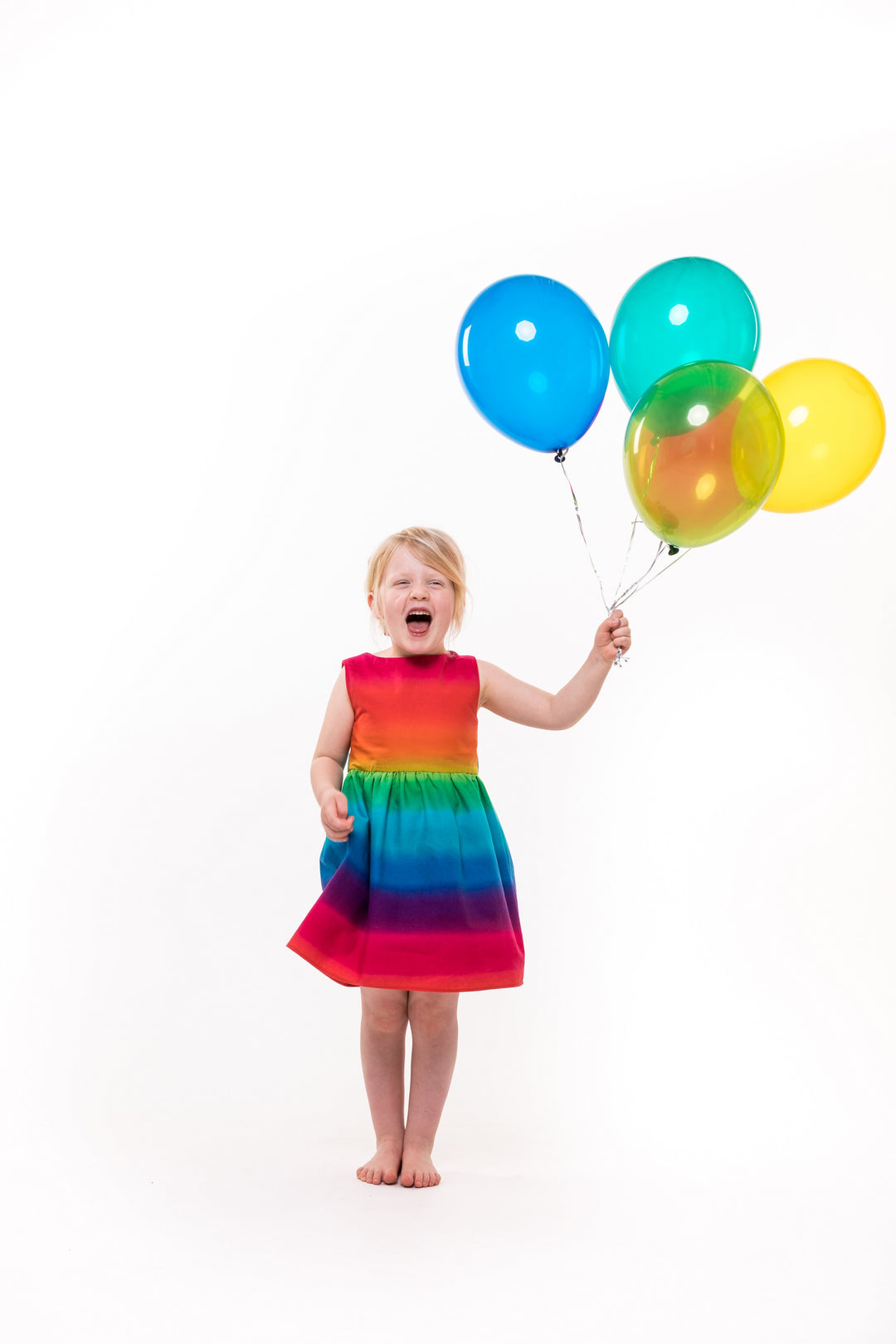 Girls rainbow dress uk best sale