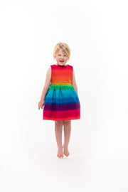 SALE Girls Rainbow Party Dress